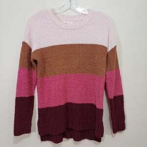 Maurices NWOT super soft chenille striped crewneck sweater woman's size XS